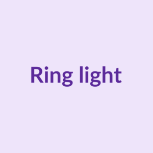 Ring light avec trépied